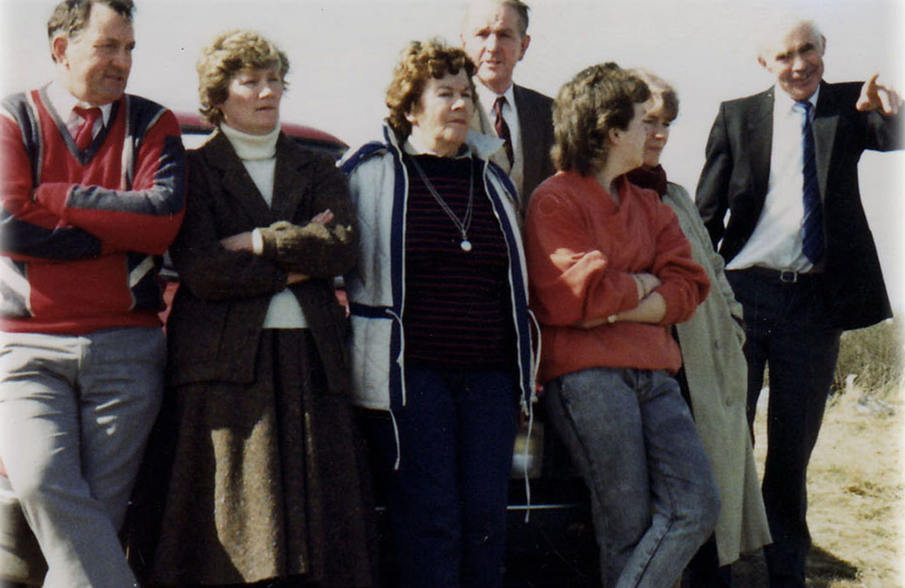 Loyal Club Supporters in the 1980's Slide background